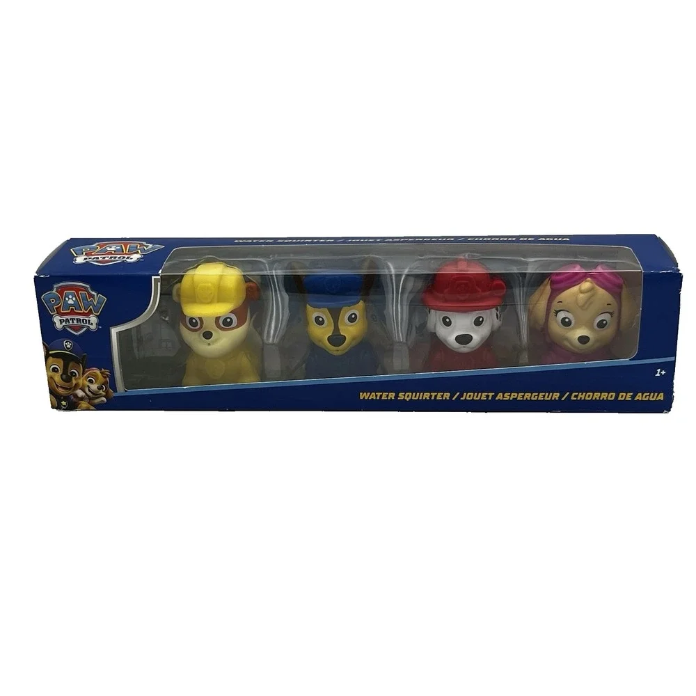 NEW Paw Patrol Nickelodeon Water Squirter Bath Toys Set of 4 Baby Kids Toys